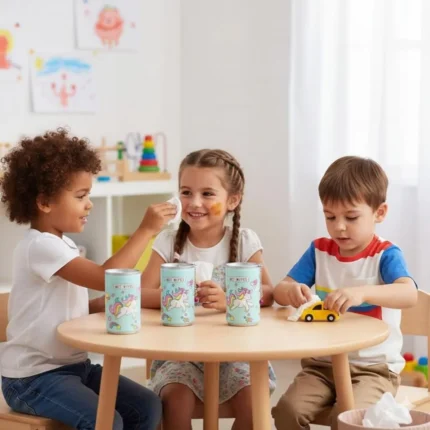 Happy Bubu Portable Wet Wipes Canister Compact Travel-Friendly Wipes for Face, Hands & Body Enriched with Aloe Vera & Vitamin E Soft, Alcohol-Free, Multipurpose Hygienic Tissues – 30 Wipes Pack