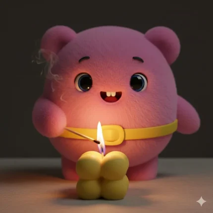 Happy Bubu Soy Wax Bubble Candle – Set of 4 - Aromatherapy Scented Decorative Candles - Clean-Burning Soy Wax - 18-Hour Burn - Home Décor & Relaxation Gift